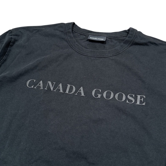 Canada Goose Gladstone Staff Uniform Big Logo Crewneck L/S T Shirt Mens 2XL - Picture 3 of 11